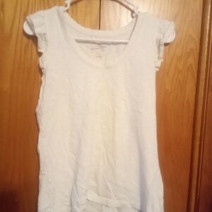 Universal Thread White Ruffle Tank Top